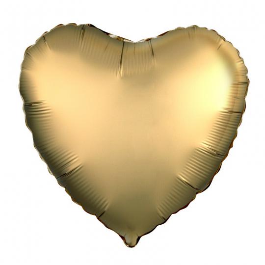 Сердце золото сатин