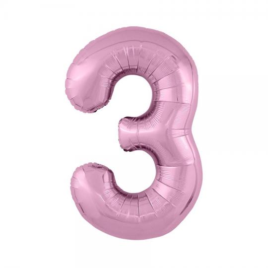 Цифра 3 фламинго